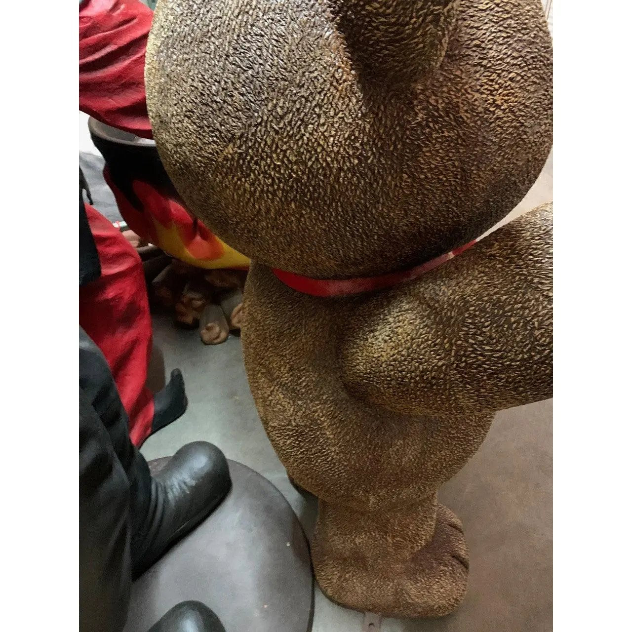 Teddy Bear Waving Over Sized Statue M0192N-0011-T