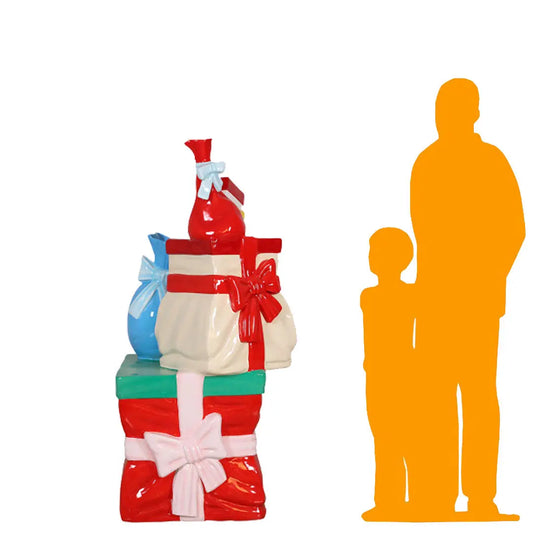 Stacked Gifts Presents Over Sized Statue S0259-0058-T