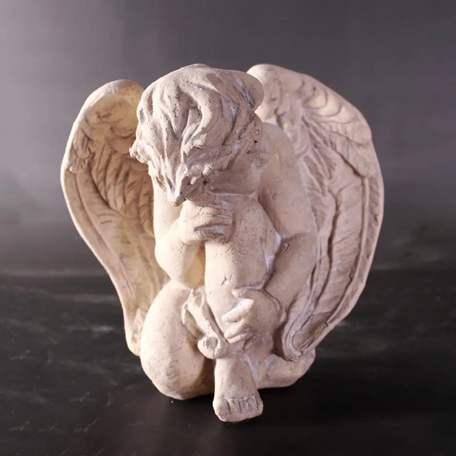 Small Sleeping Cherub Angel Statue M0281-010302-H