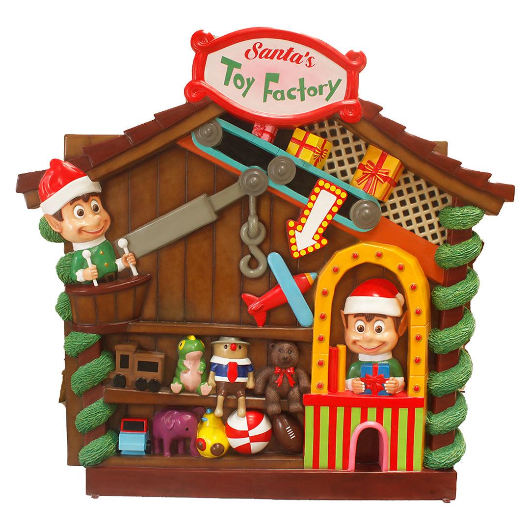 Elves Toy Factory Workshop Backdrop Statue - LM Treasures Prop Rentals
