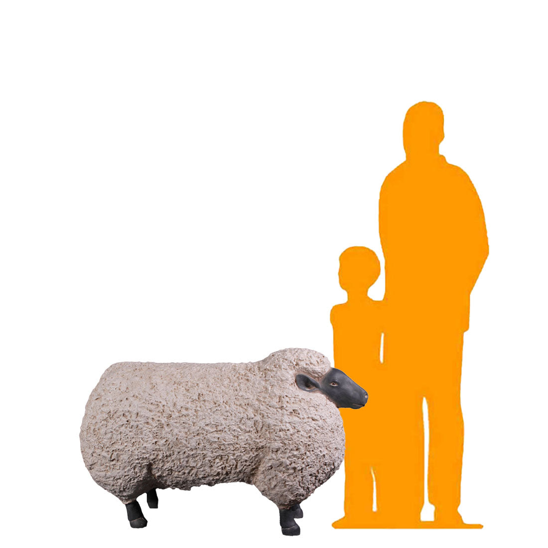 Jumbo Ryeland Ewe Statue
