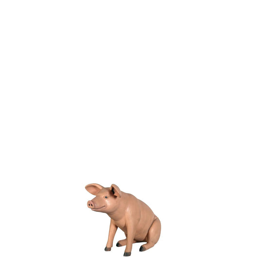 Sitting Baby Pig Statue A0237-20601-H