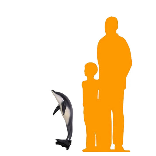 Small Jumping Dolphin Statue A0423-020610-H