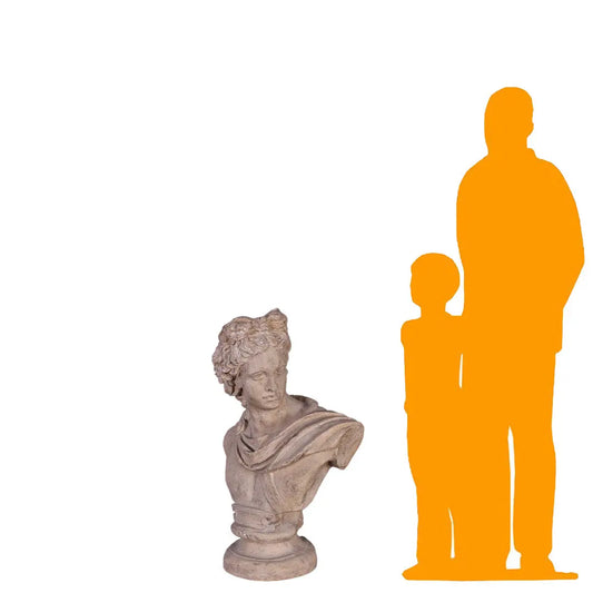 Julius Caesar Stone Bust Statue M0245-030309-H