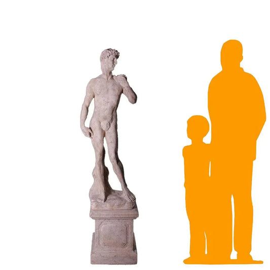 Stone David on Base Statue LS0210-030322-H