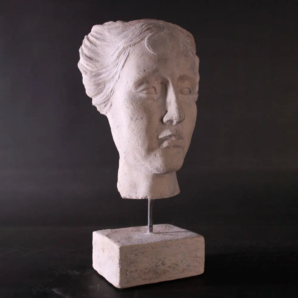 Aphrodite Stone Head Bust Statue M0248-030329-H