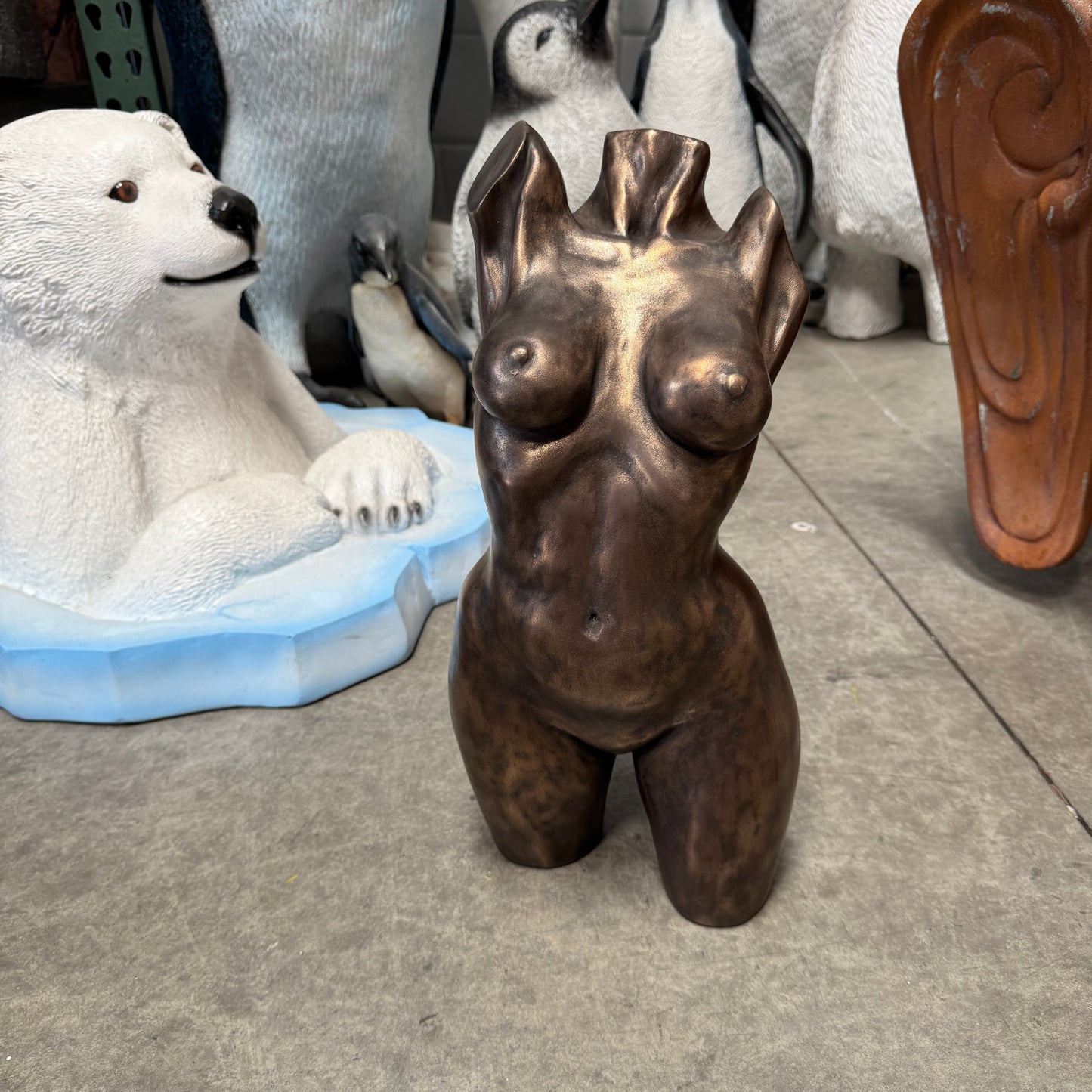 Bronze Female Torso Statue
