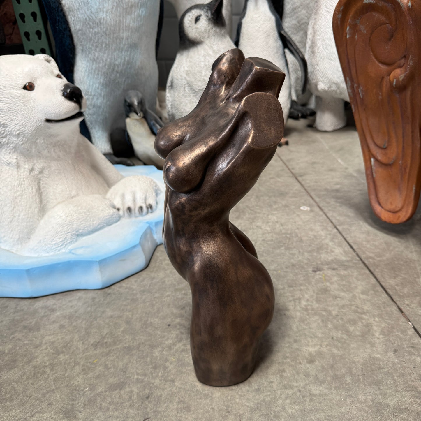 Bronze Female Torso Statue