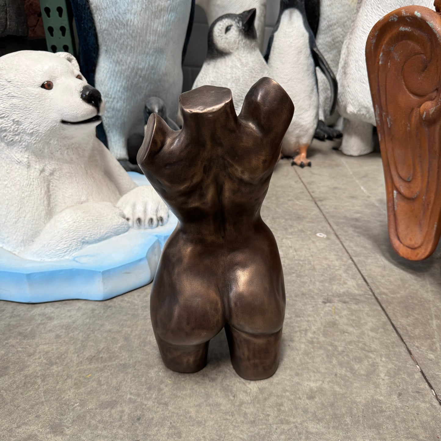 Bronze Female Torso Statue