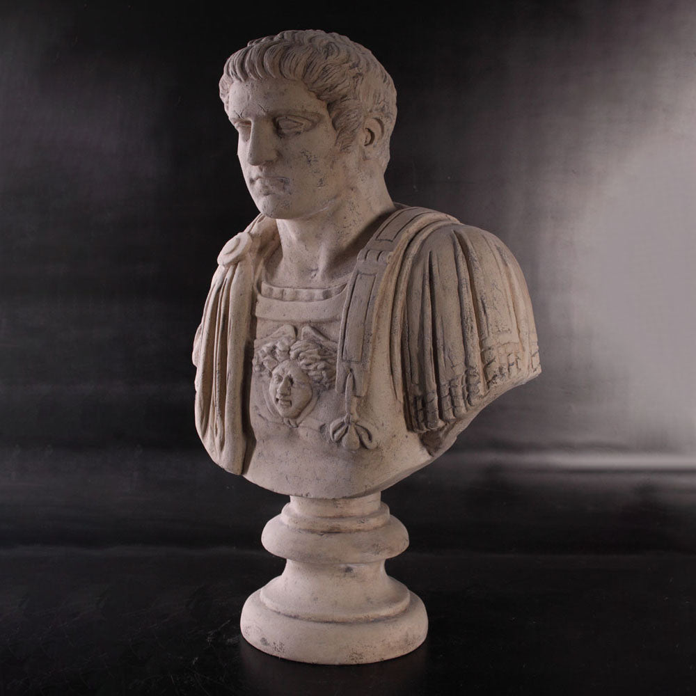Gladiator Stone Bust Statue