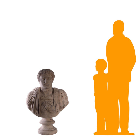 Gladiator Stone Bust Statue