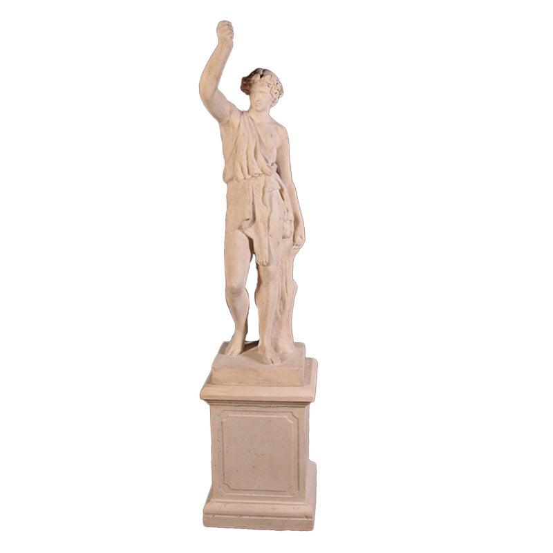 Stone Lion Hunter On Base Statue
