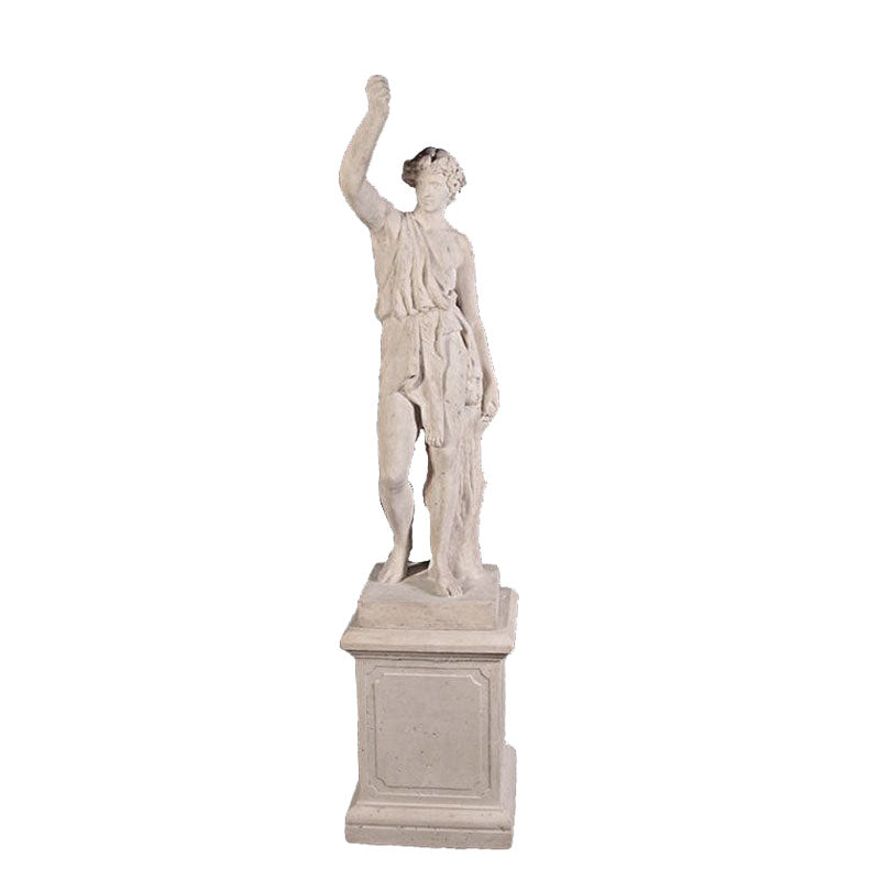 Stone Lion Hunter On Base Statue