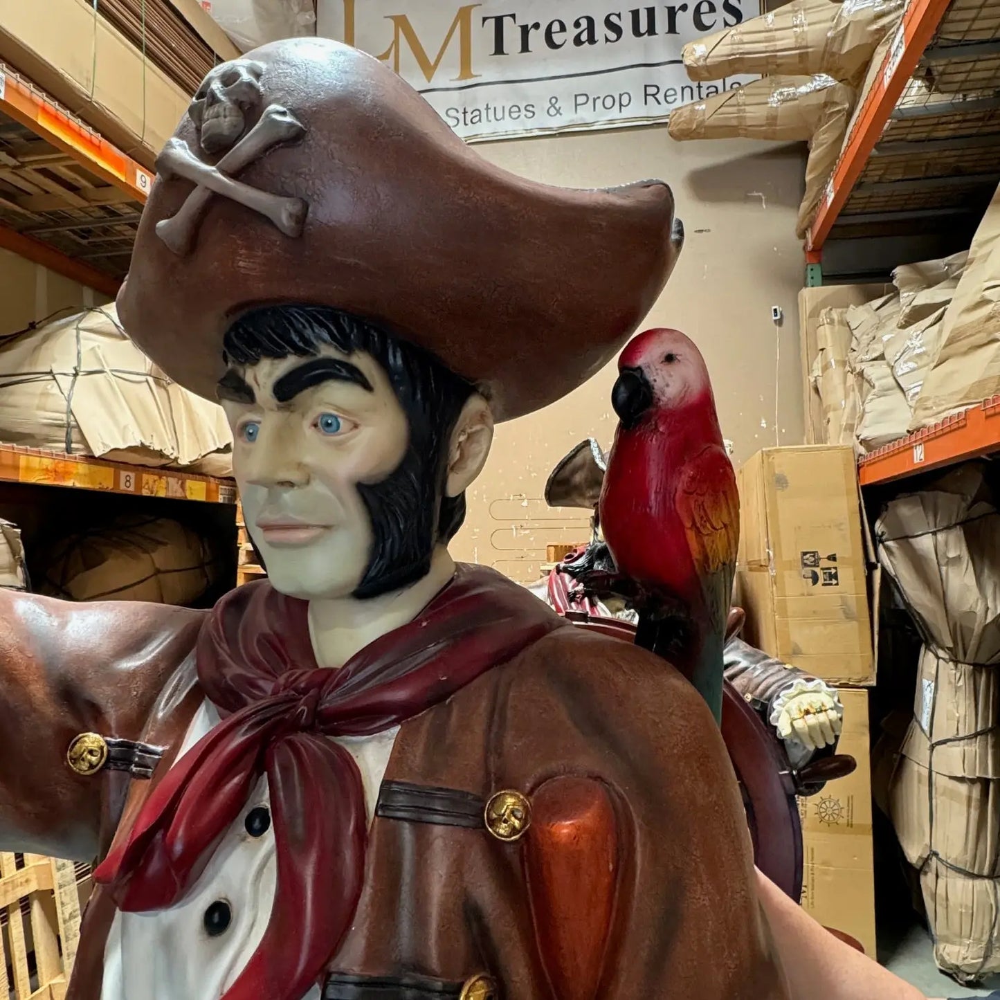 Pirate With Lantern Life Size Statue LS038-030718-H