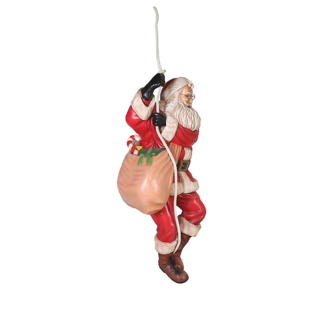 Santa Climbing Rope Statue