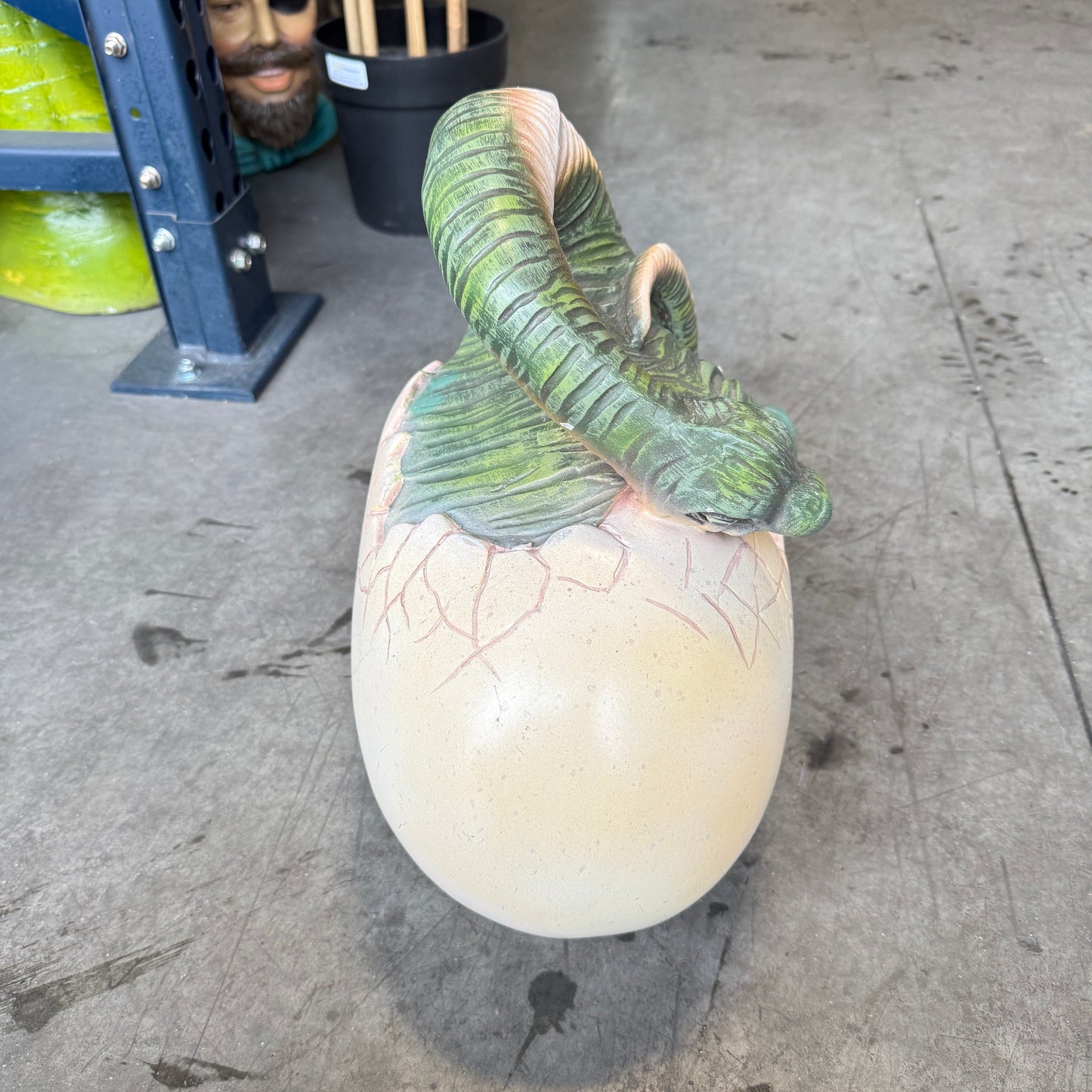 Hatching Brachiosaurus Dinosaur Egg Statue