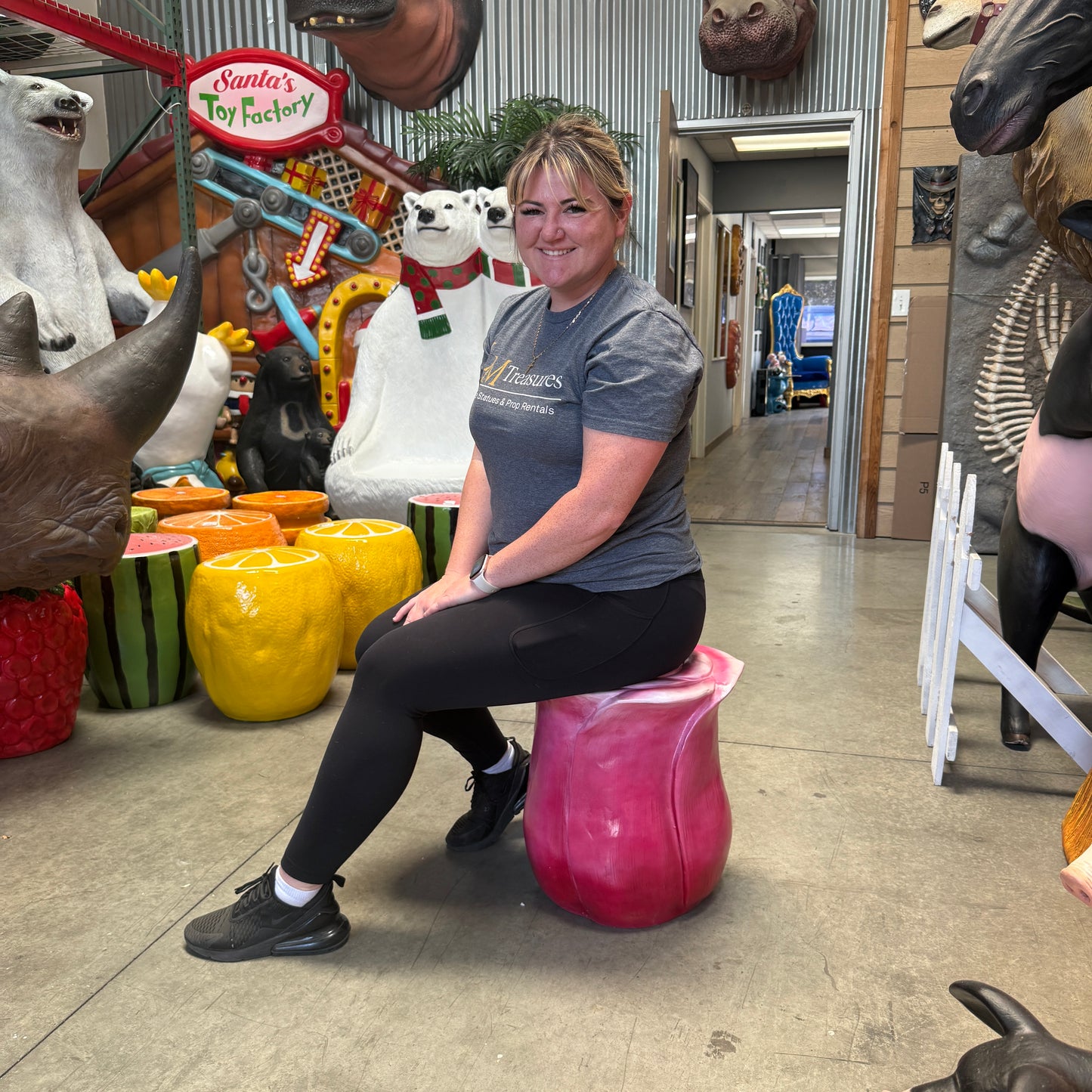 Rose Flower Stool
