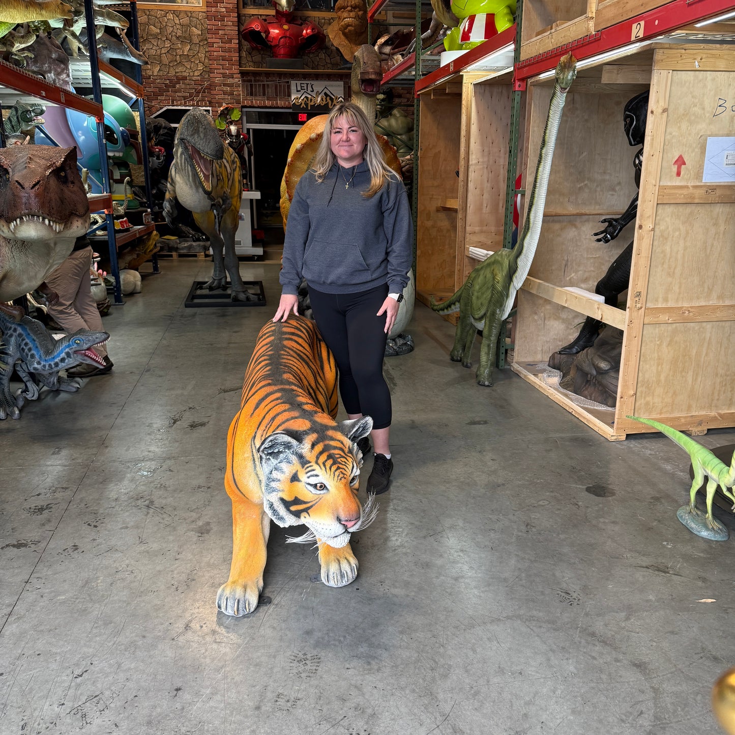 Crouching Tiger Statue