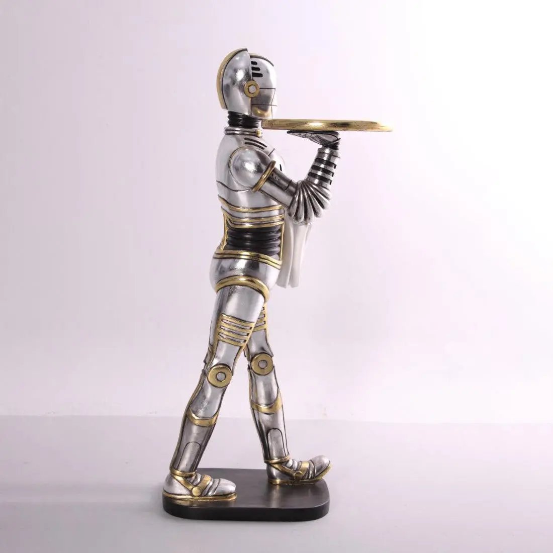 Small Android Robot Butler Statue R0236-080036-H