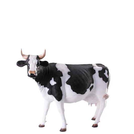 Holstein Cow Standing Life Size Statue A0261-080039-H