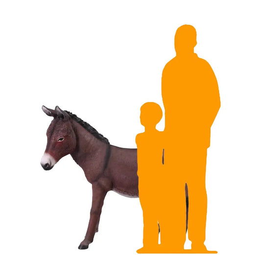 Donkey Brown Statue A0130-080044-H