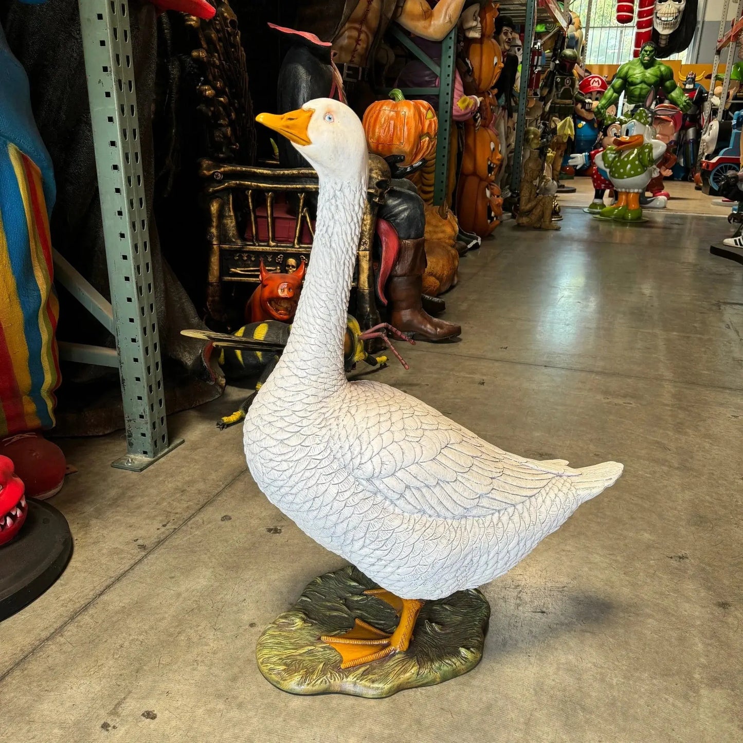 Standing Goose Statue A0186-080045-H