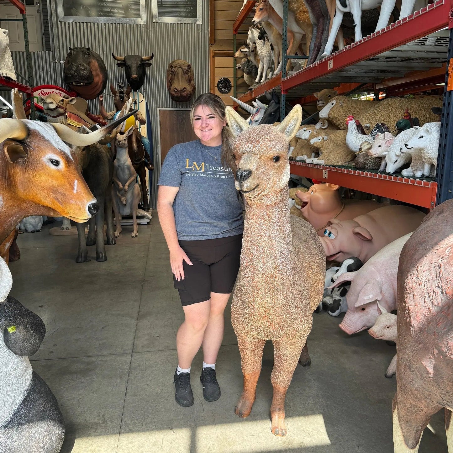 Alpaca Statue A0187-080074-H