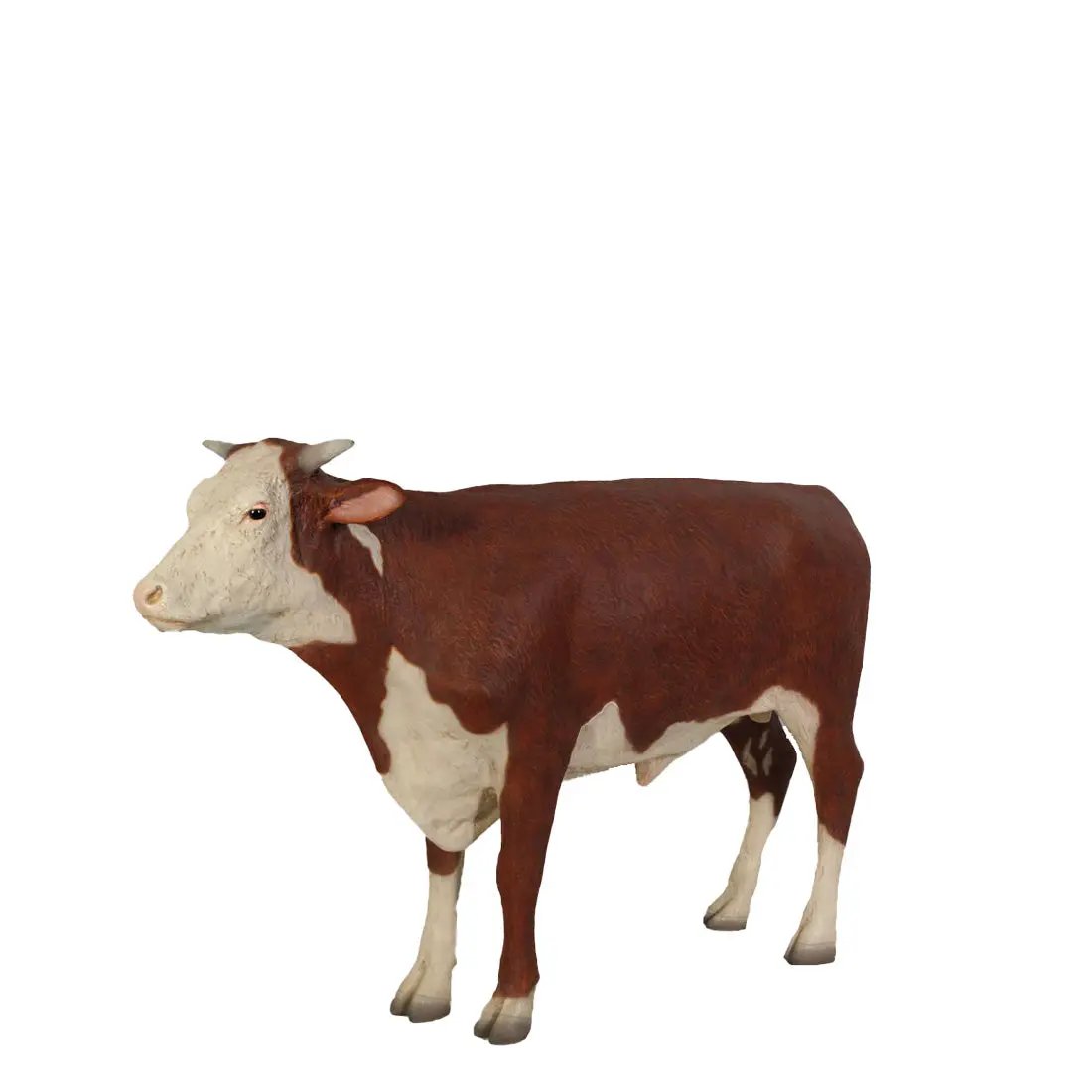 Hereford Steer Cow Life Size Statue A0241-080125-H