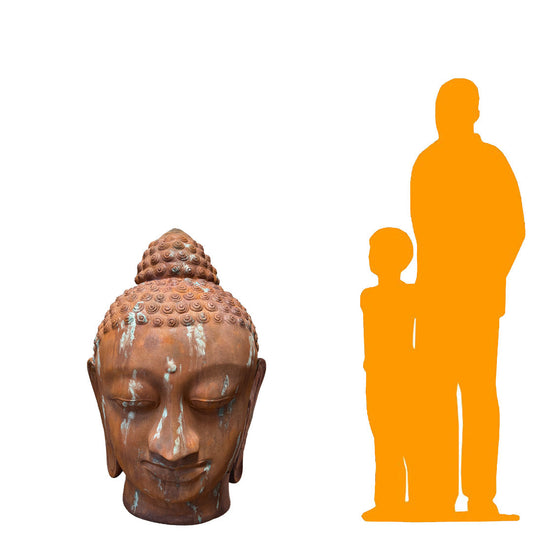 Thai Buddha Head Statue M0258-080136-H