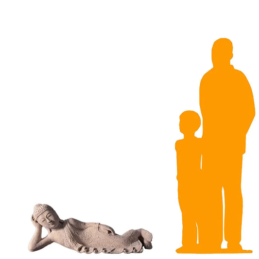 Lying Buddha Stone Statue M0259-080153-H