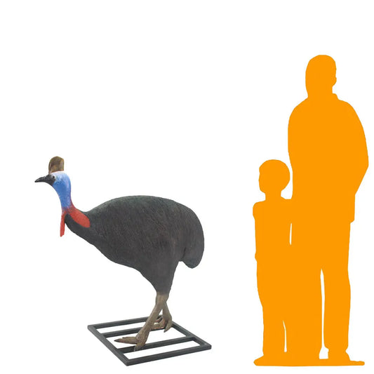 Cassowary Male Bird Life Size Statue A0113M-080155-H