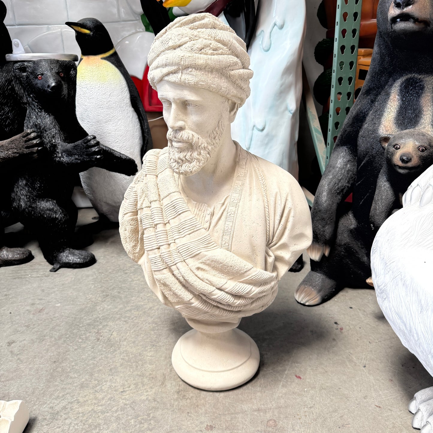 Sheikh Stone Bust Statue