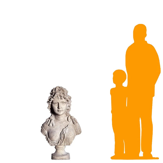 Angelique Stone Bust Statue M0262-090016-H