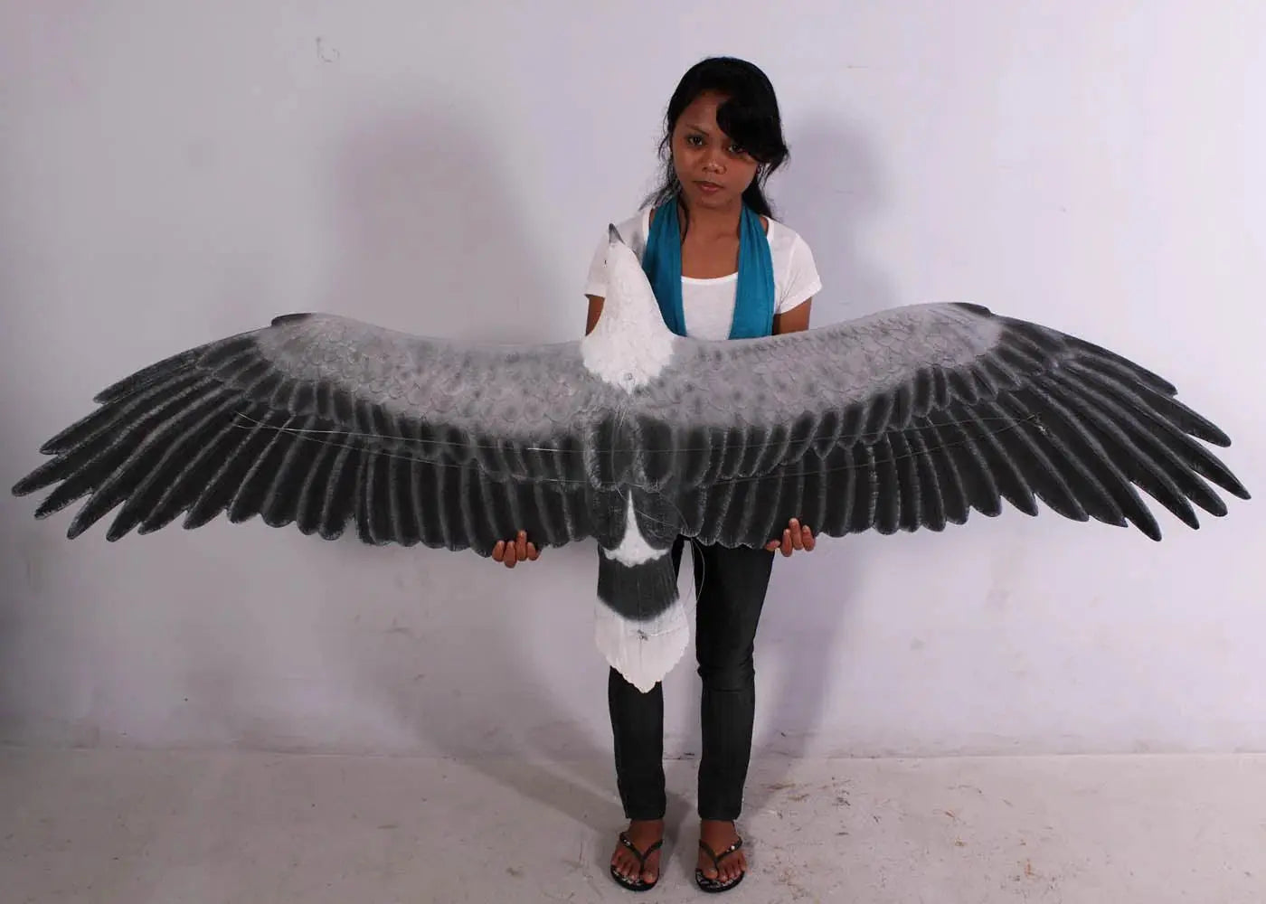 Flying White Breasted Eagle Statue A0266-090018-H