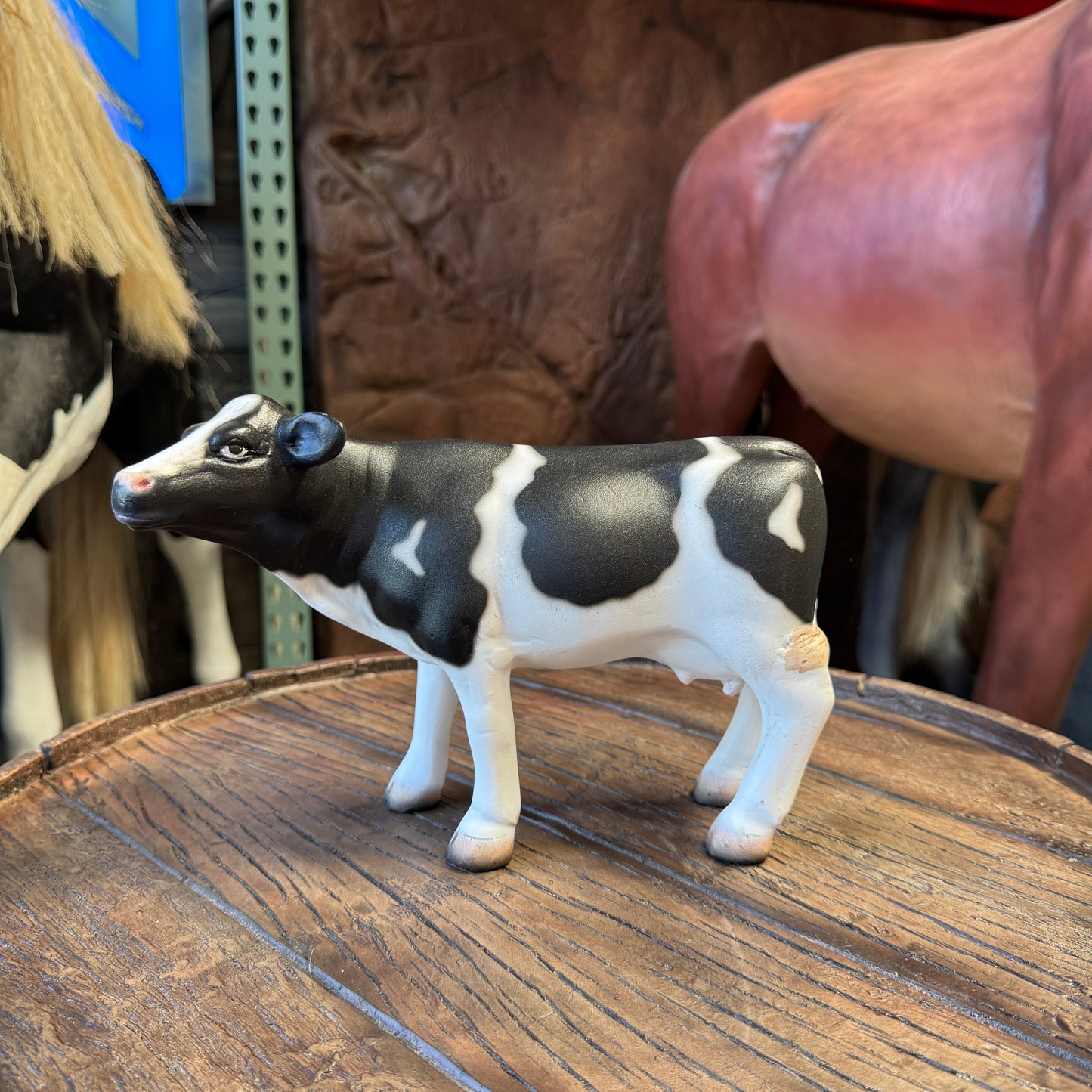 Baby Holstein Cow Table Top Statue