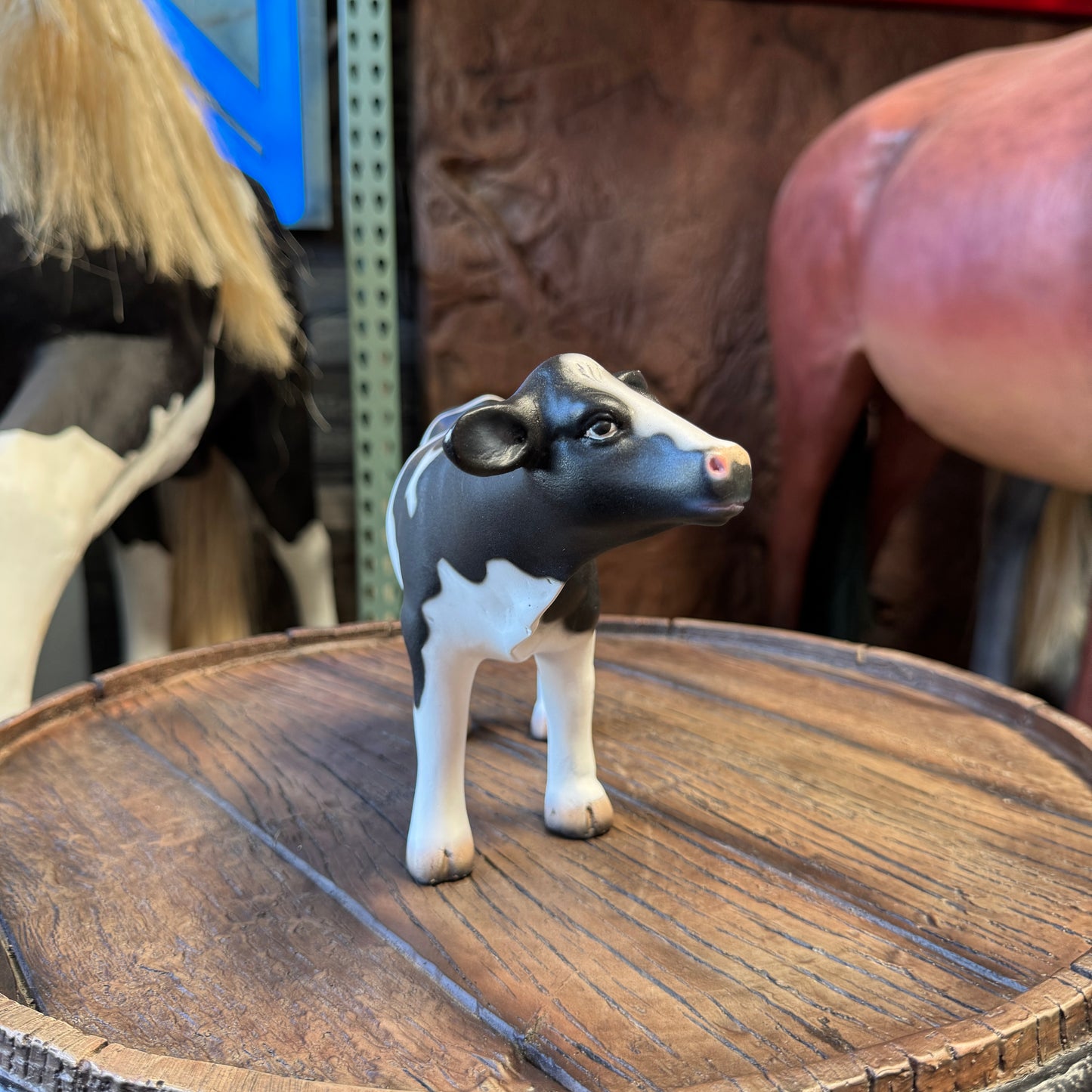 Baby Holstein Cow Table Top Statue