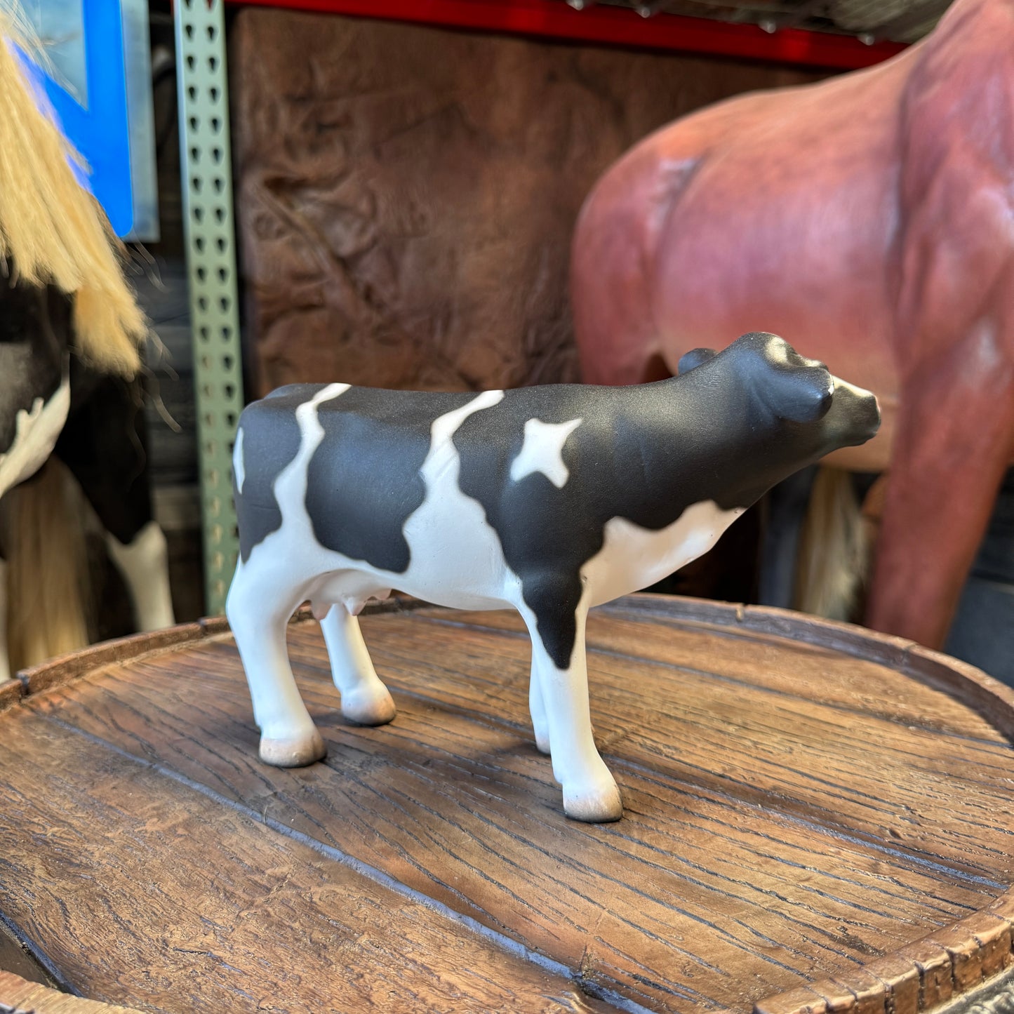 Baby Holstein Cow Table Top Statue