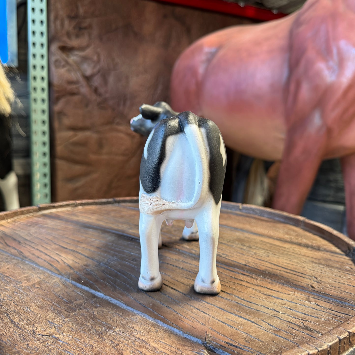 Baby Holstein Cow Table Top Statue