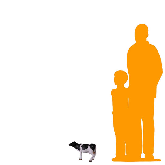 Baby Holstein Cow Table Top Statue