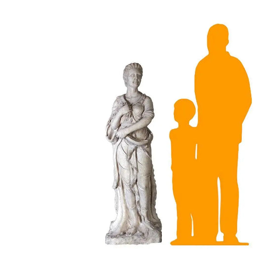 Winter Season Stone Statue LS144-090059-H