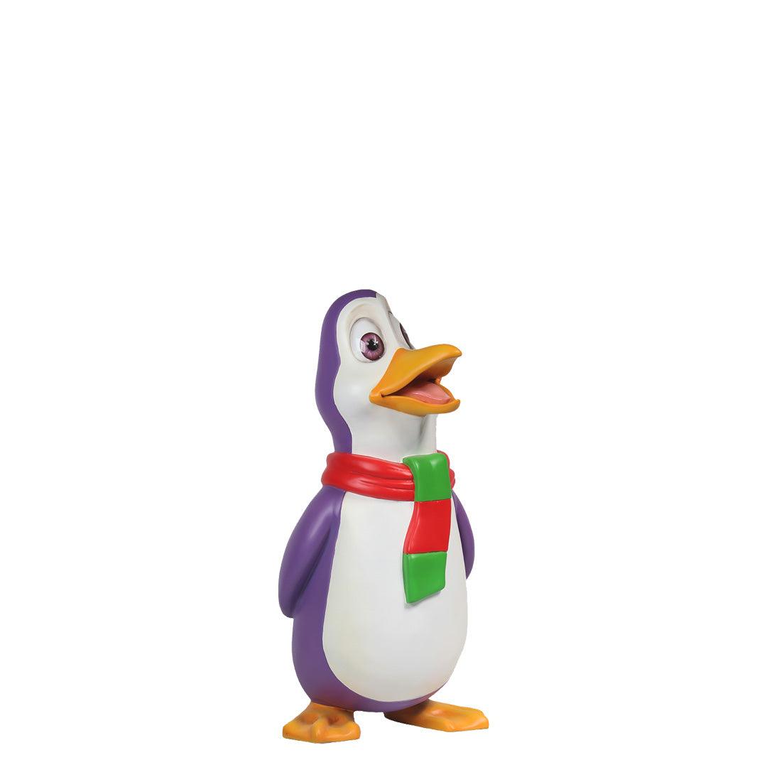 Purple Comic Penguin Statue - LM Treasures Prop Rentals