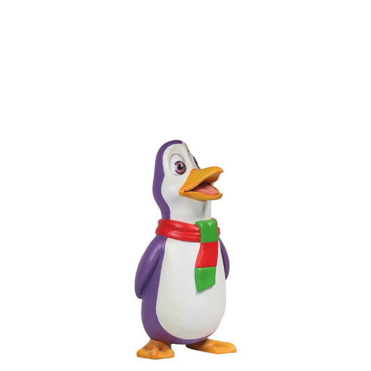 Purple Comic Penguin Statue - LM Treasures Prop Rentals