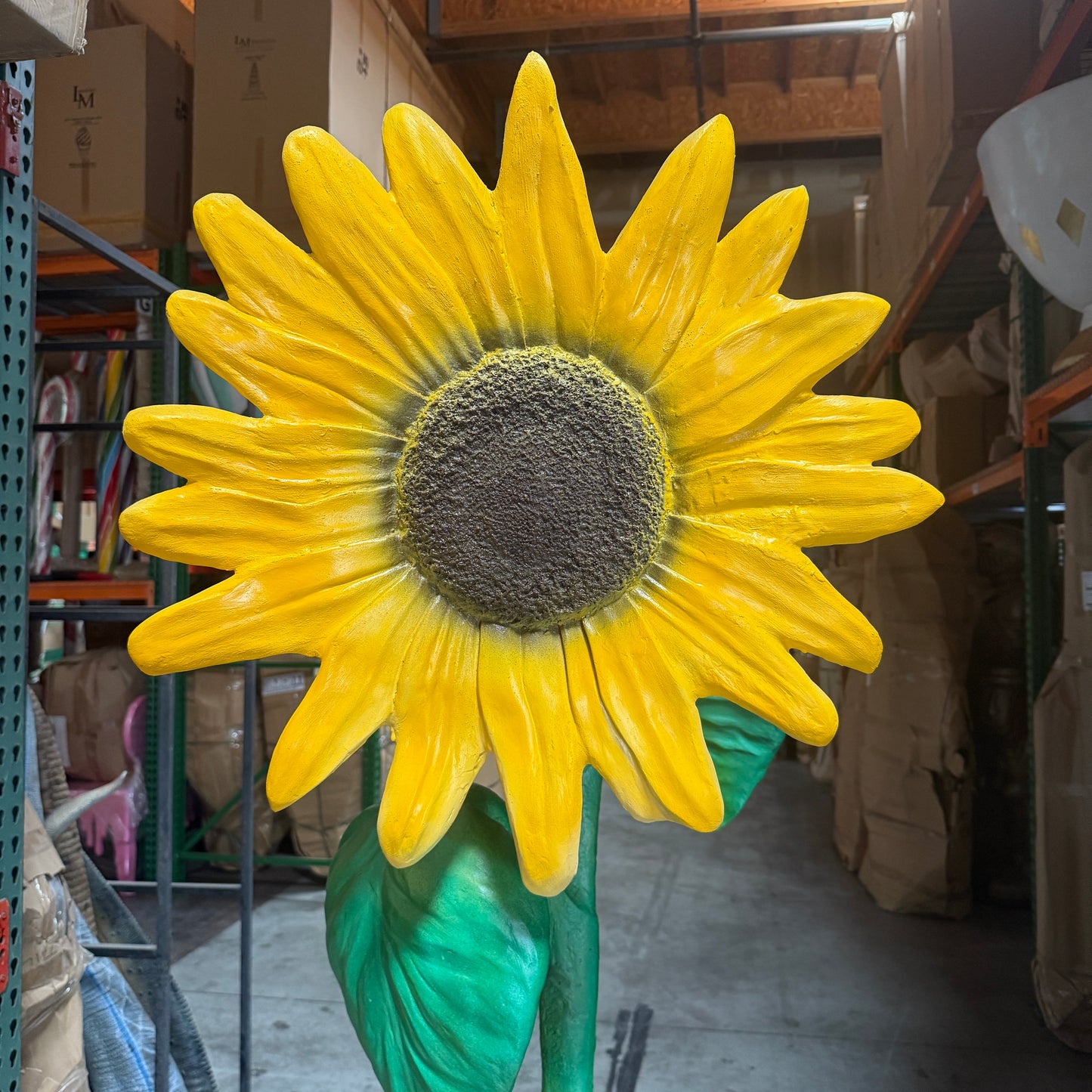 Large Yellow Sunflower Statue