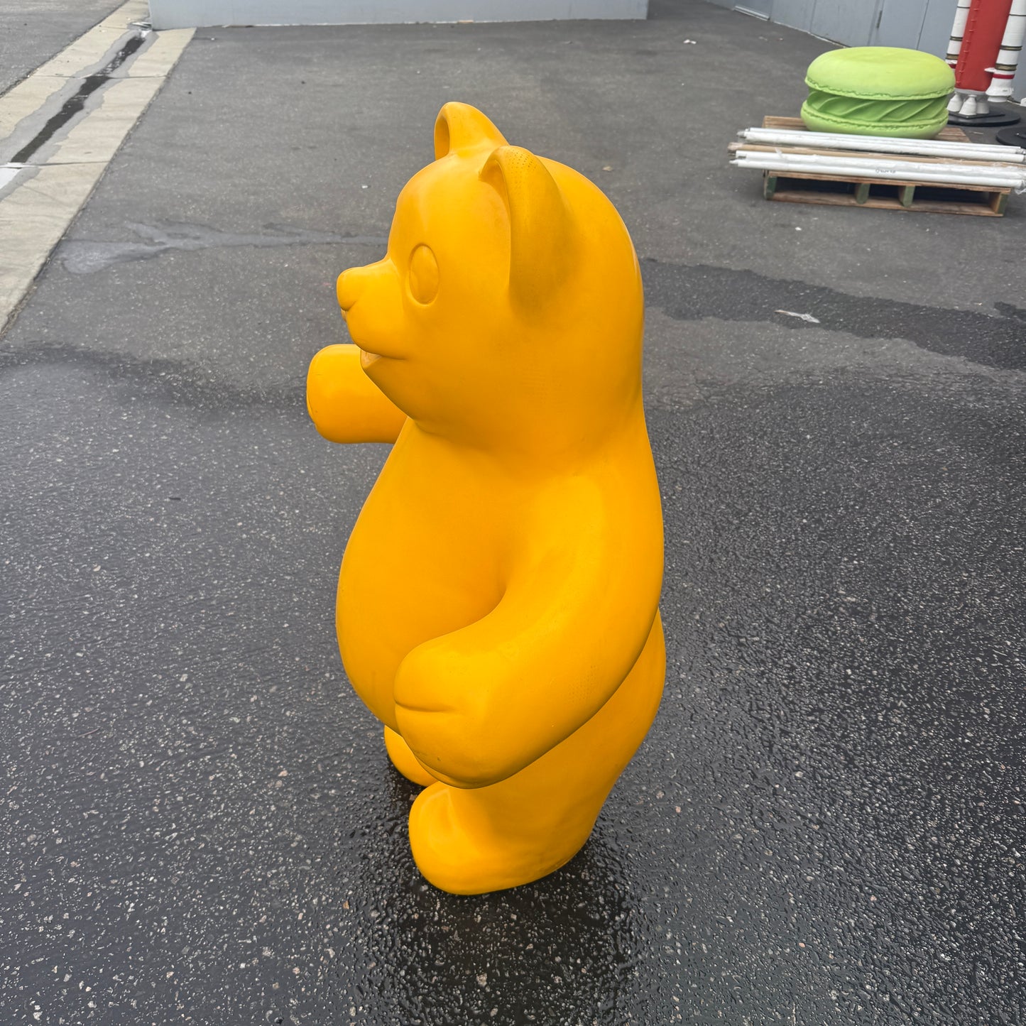 Large Yellow Gummy Bear Statue