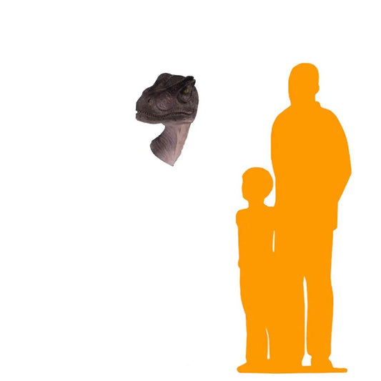 Turned Allosaurus Head Dinosaur Statue A0211-100014-H