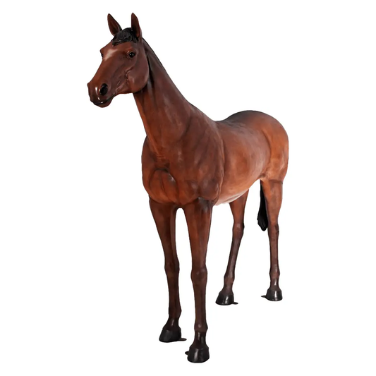 Horse Standing Life Size Statue - LM Treasures Prop Rentals