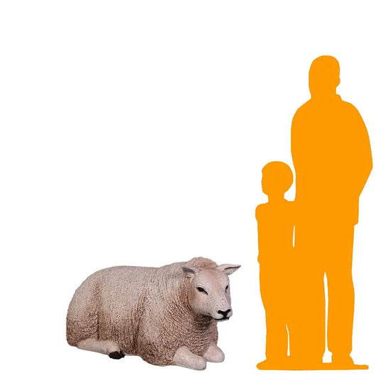 Laying Texelaar Lamb Statue A0244L-100023-H