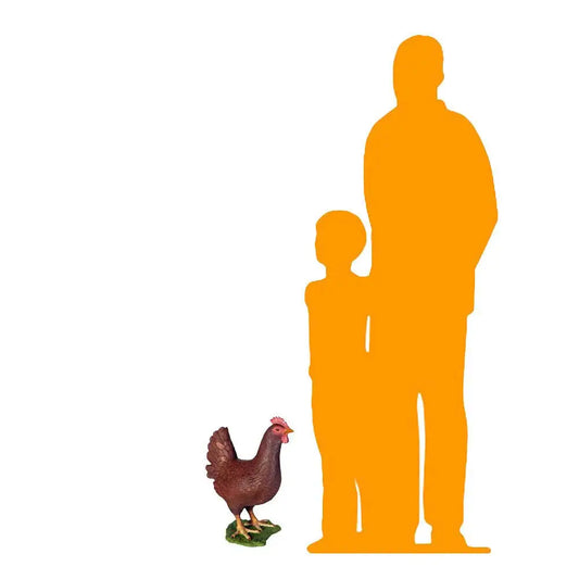 Red Chicken Statue A0464RB-100041B-H