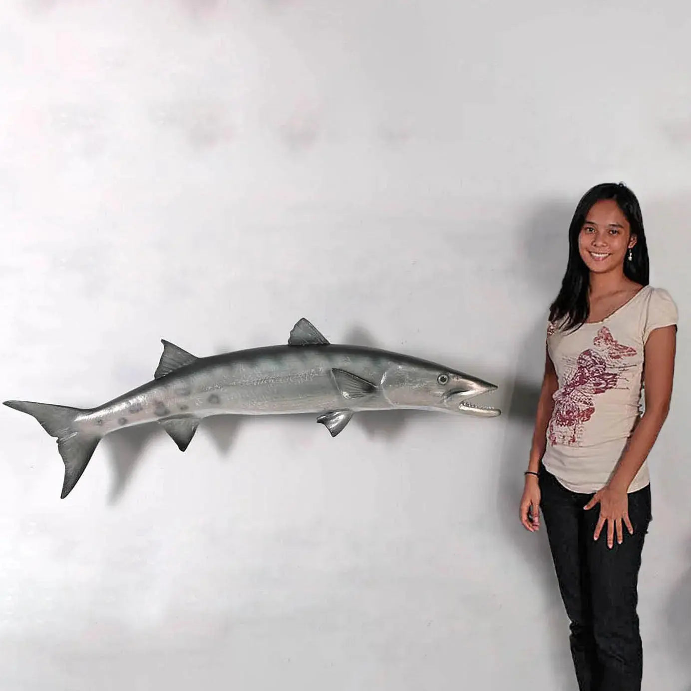 Barracuda Fish Statue A0248-100077-H