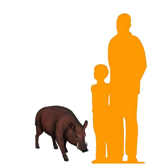 Wild Boar Pig Statue A0178-100079-H